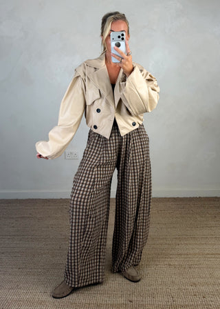Austen biker jacket - Cream