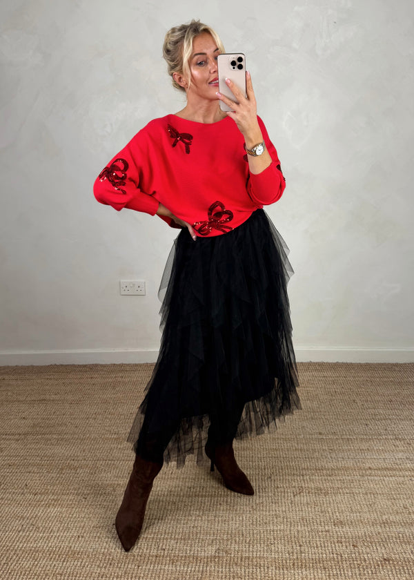 Carrie tulle skirt - black