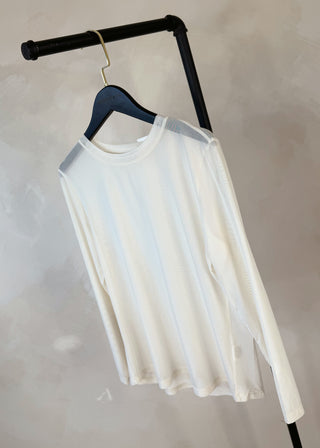 Classic mesh top - Cream