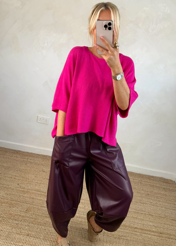Karina knit - hot pink