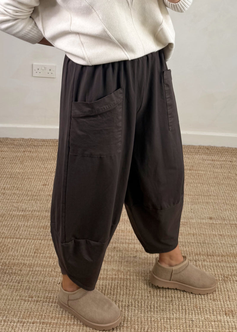 Moda casual pants - chocolate