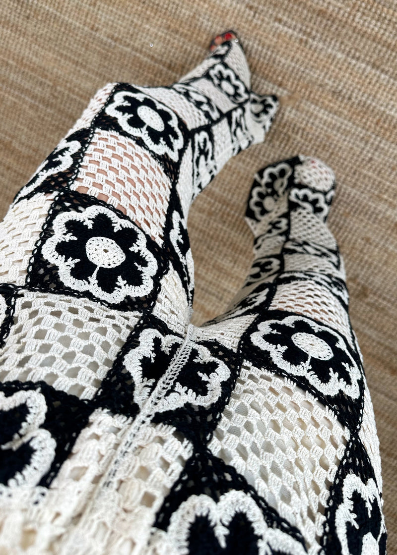 Life is a flower crochet palazzo