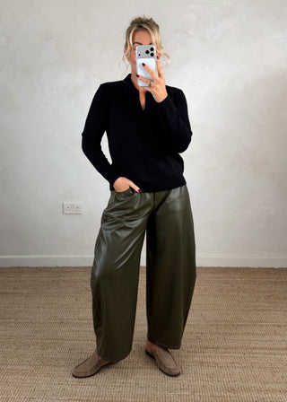 Bonnie collared knit - Black