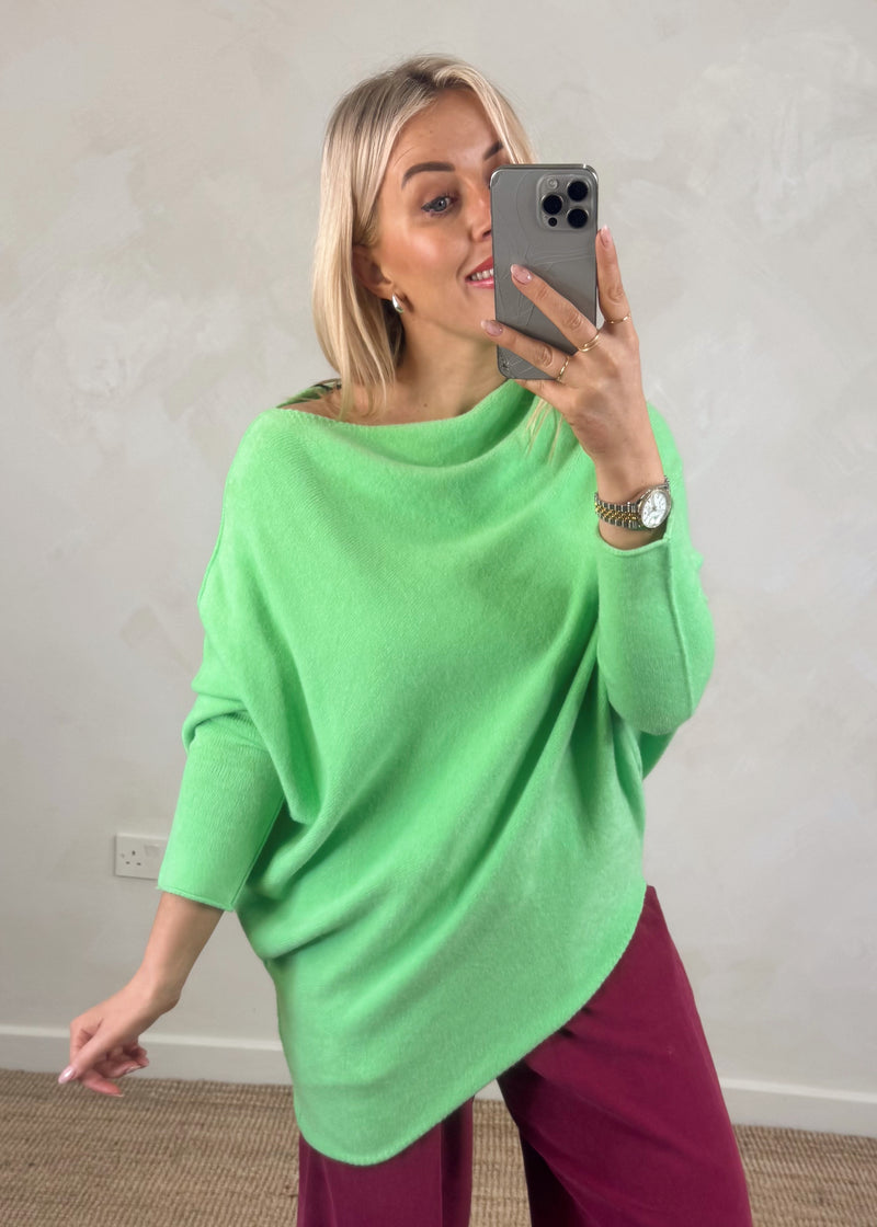 Avery slouch knit - matcha