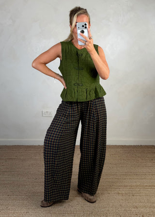 Greta quilted waistcoat - Pistachio