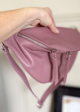 Tori leather sling bag - Rose
