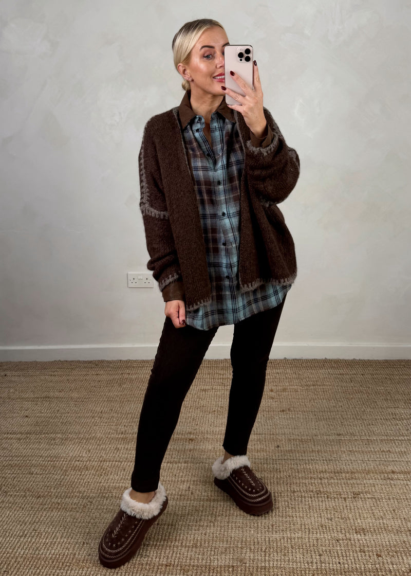 Ramona cardigan - chocolate/mocha