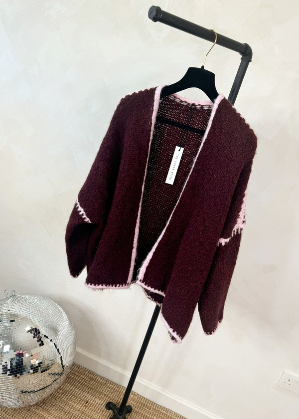 Ramona cardigan - Merlot