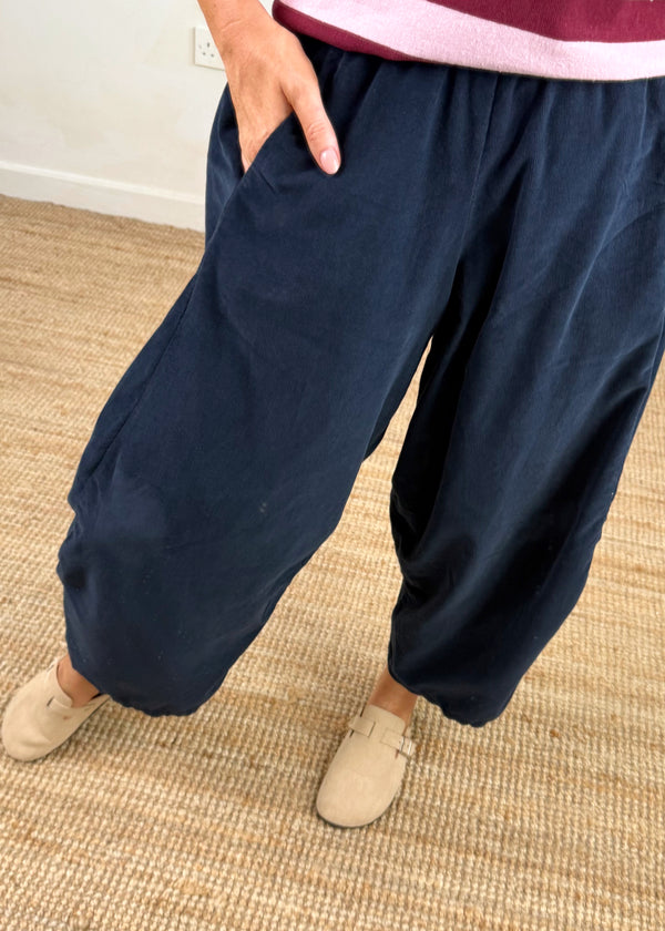 Baby cord finn - navy