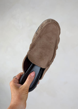 Polly mule loafer - Taupe