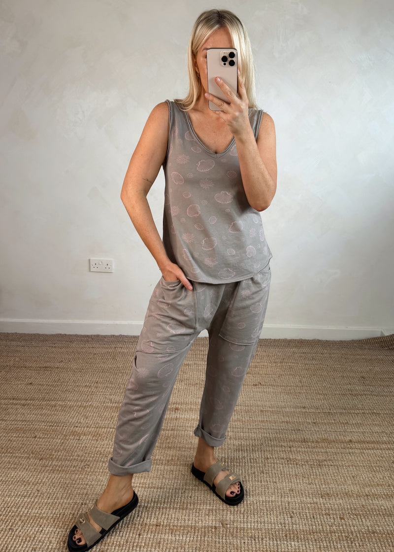 Beachcomber drop crotch trouser - mocha
