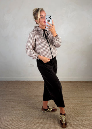 Preppy lightweight check jacket - Beige