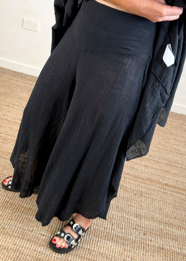 Juliet Wide leg trouser - black