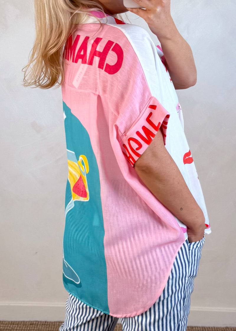Happy days shirt - champagne