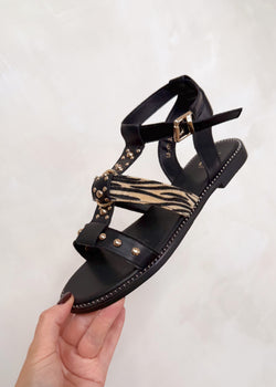 Solis Gladiator sandal - black