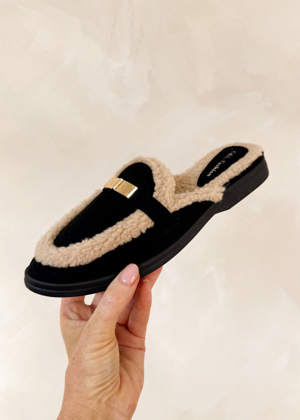 Yumi slip on mule - black