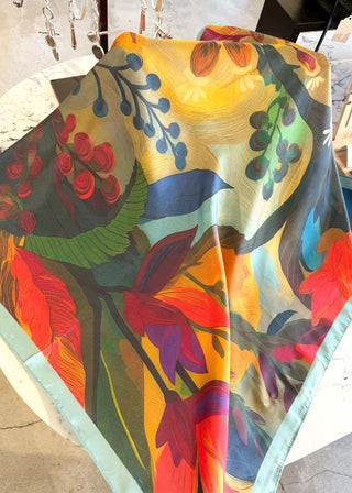 Forest foliage scarf