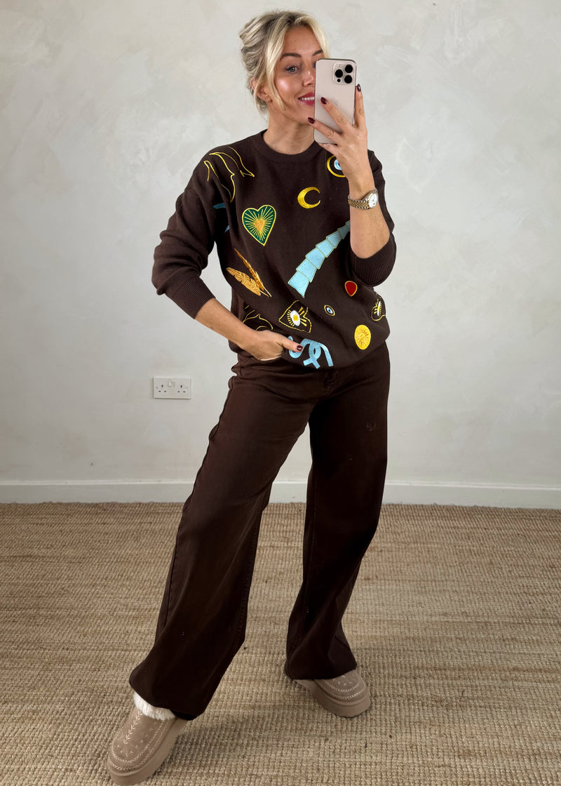 Essie jumper - chocolate