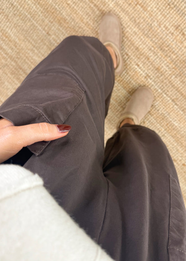 Moda casual pants - chocolate