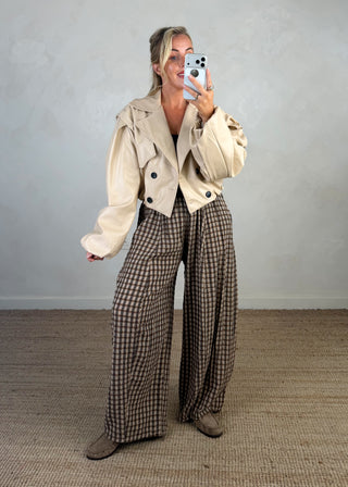 Austen biker jacket - Cream