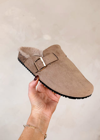 Fur lined clogs - Mocha