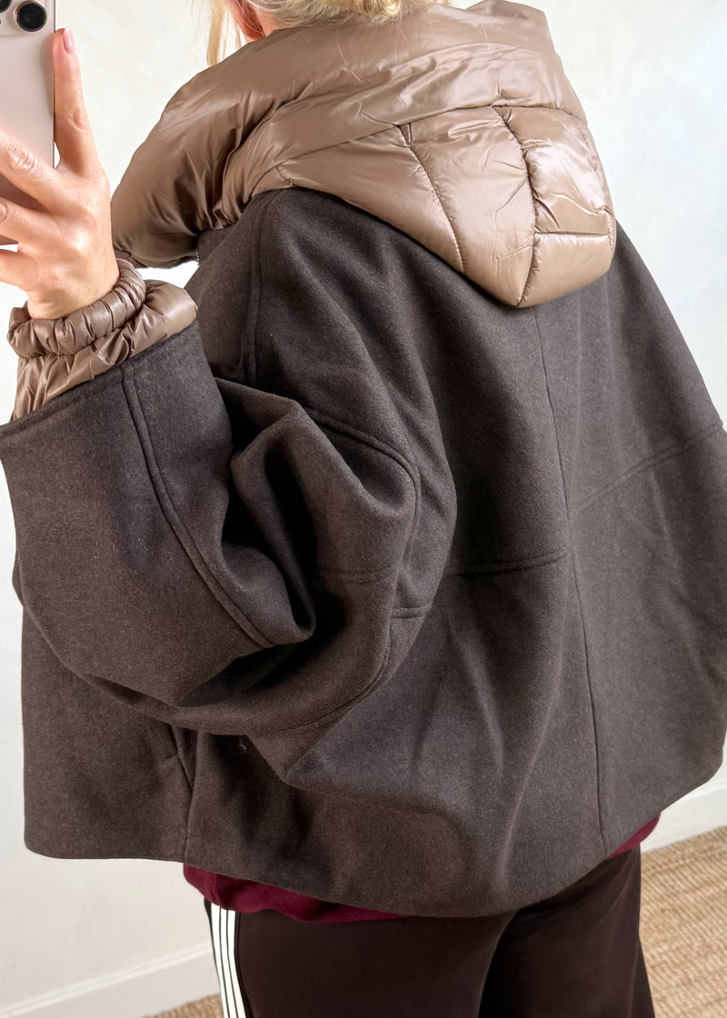 Marlon bomber jacket - chocolate