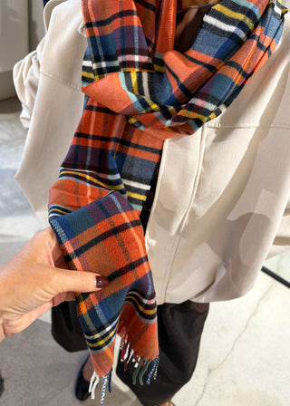 AW26 check scarf