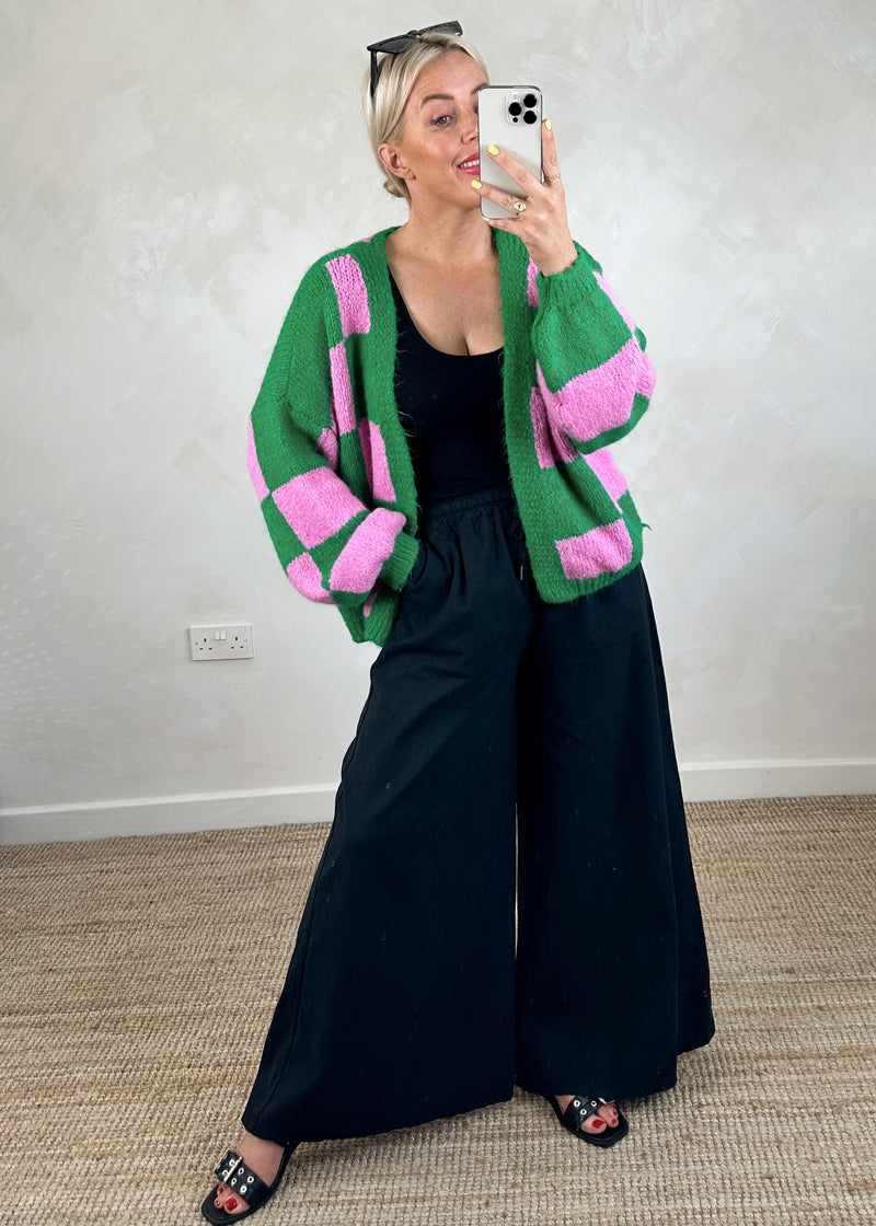 Rosa linen palazzo - black