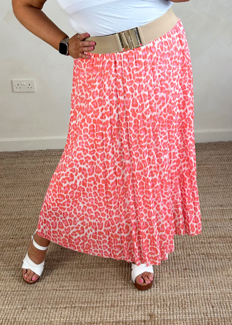 Caroline pleated skirt