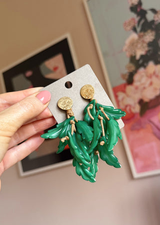 SA earring - green