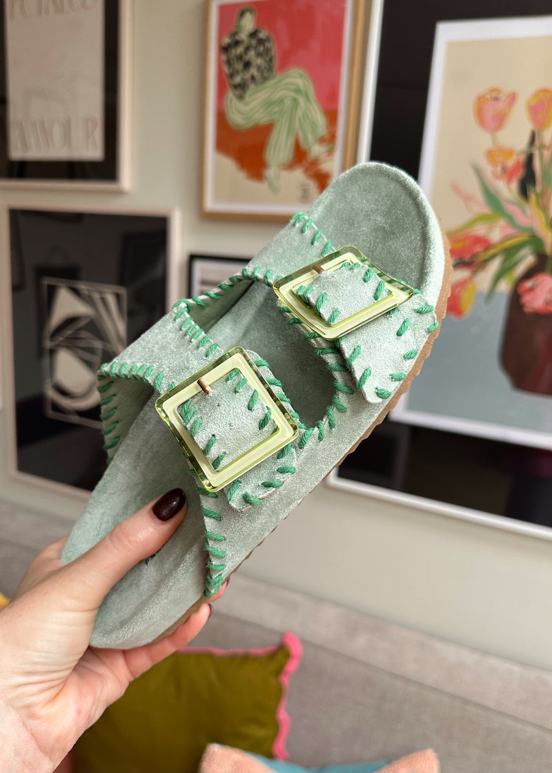 Alberta footbed sandal - mint