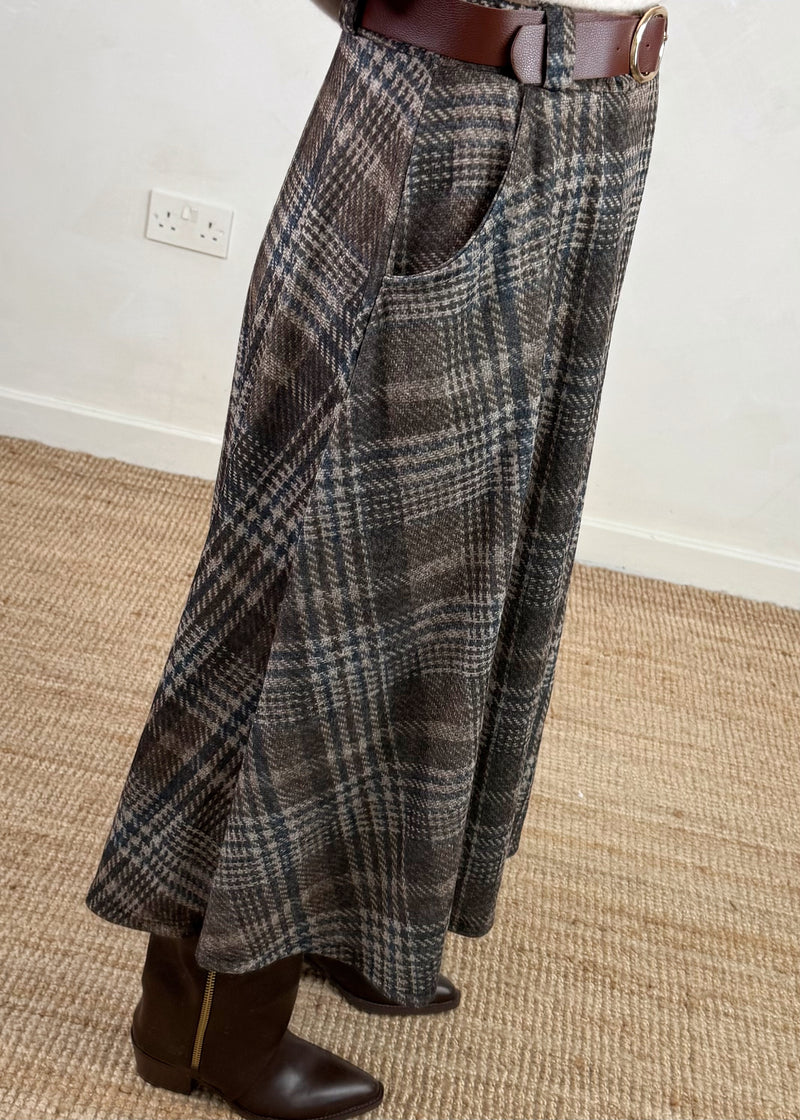 Claudia checked skirt - one