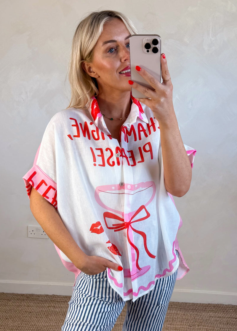 Happy days shirt - champagne