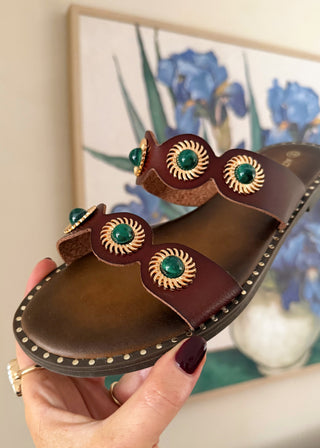 Sonny sandal - Dark tan