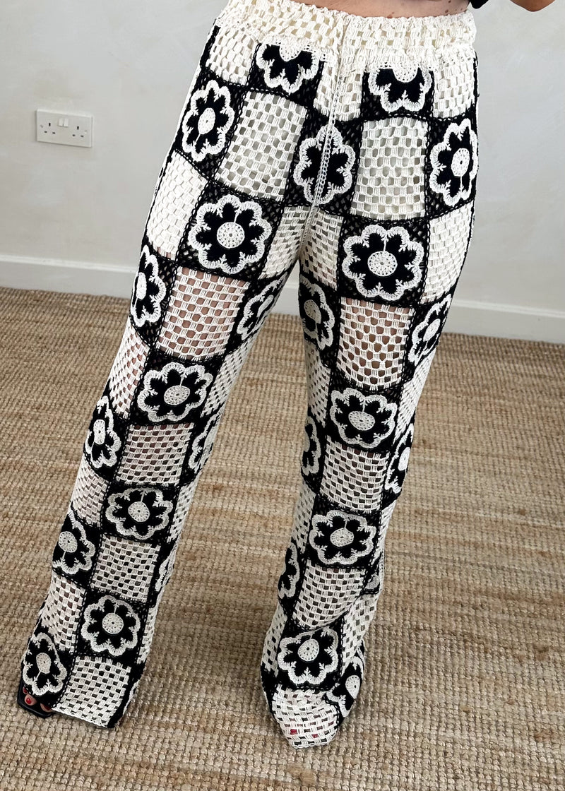 Life is a flower crochet palazzo