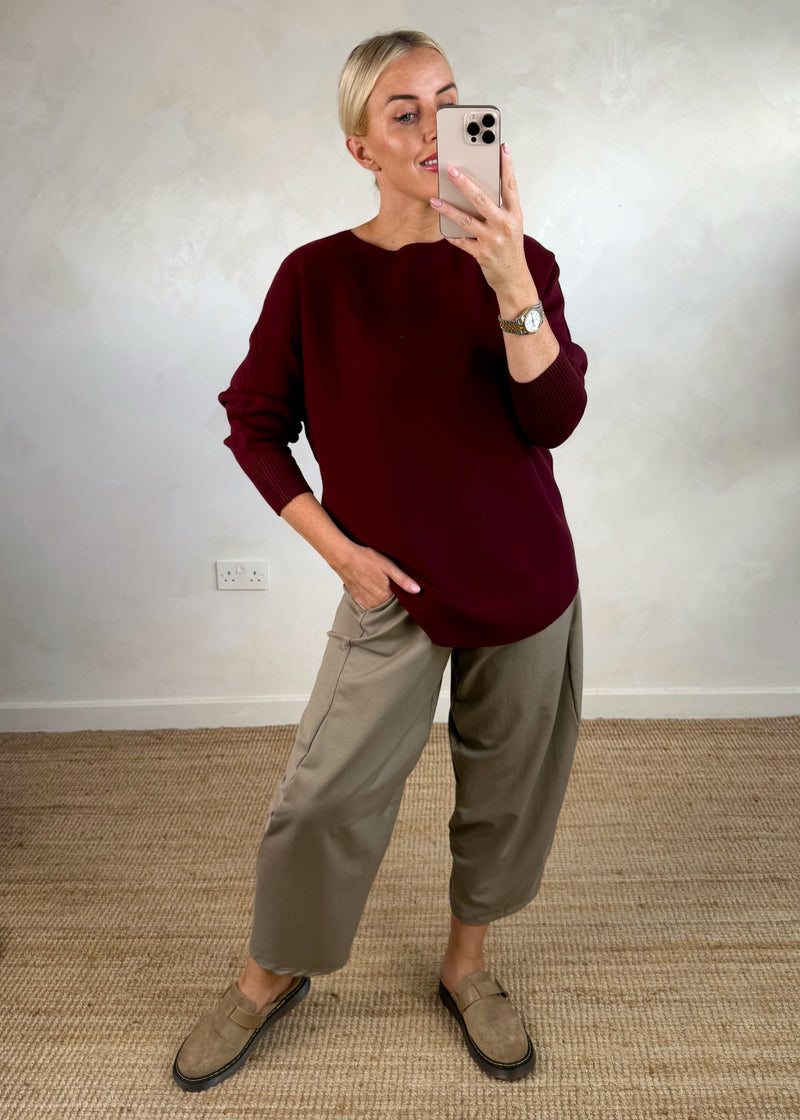 Kelly knit - Merlot