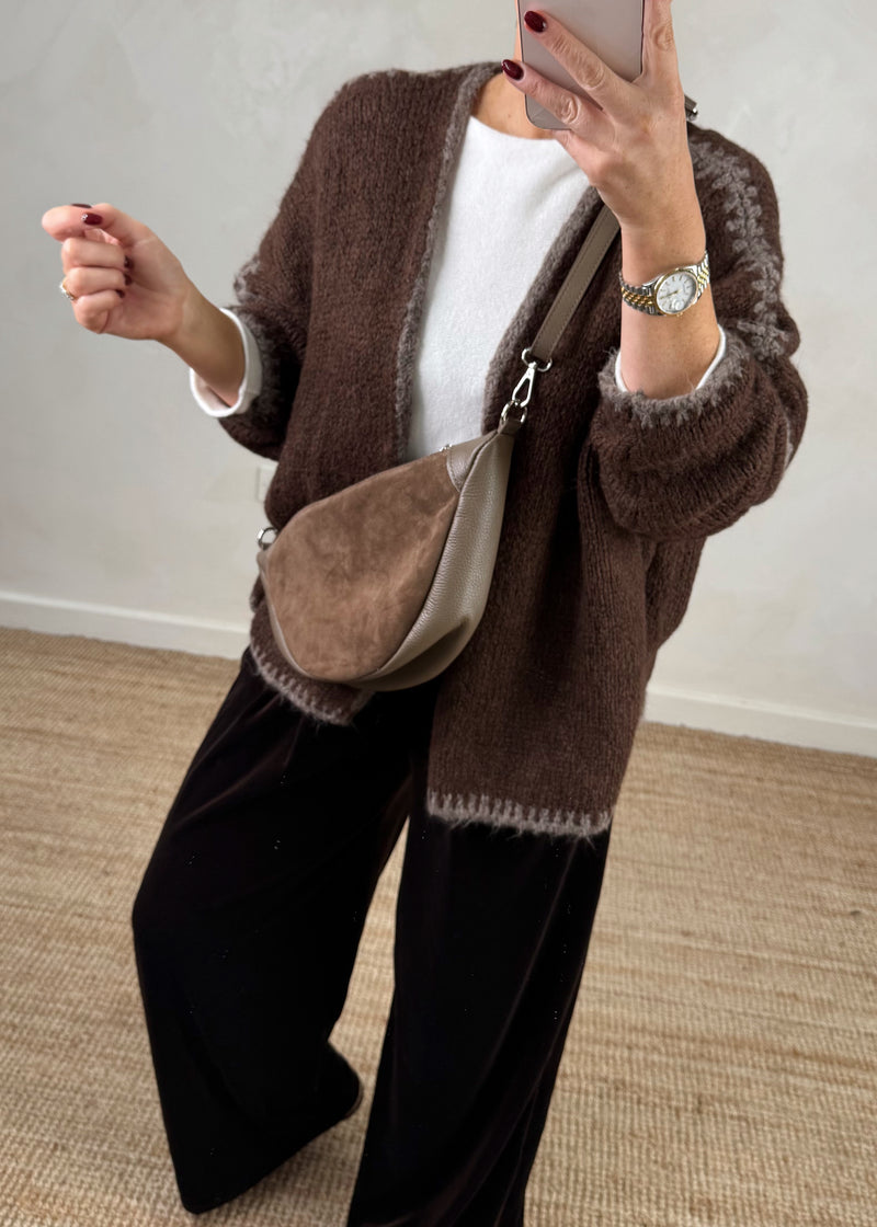 Ramona cardigan - chocolate/mocha