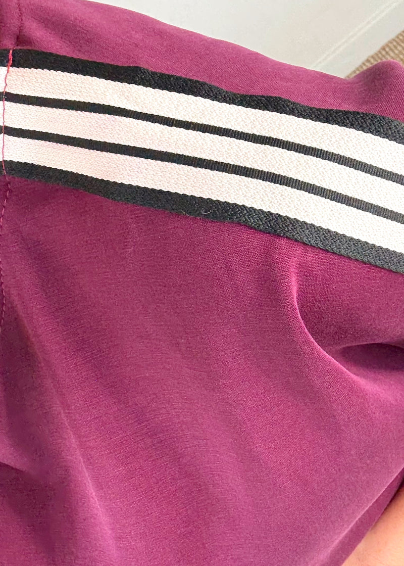 Carly Striped jogger - damson