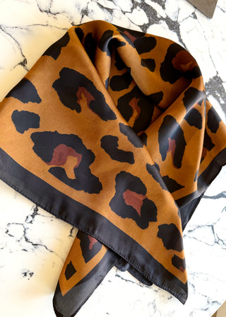 Enlarged leopard scarf