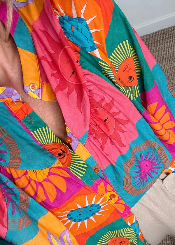 Rainbow sunshine blouse
