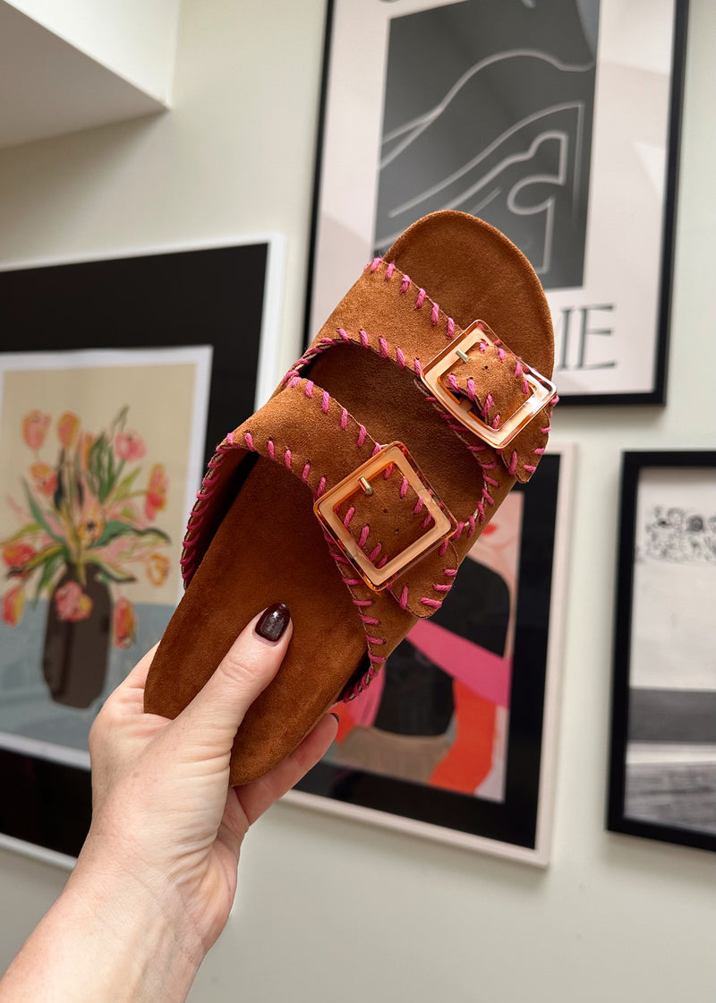 Alberta footbed sandal - tan