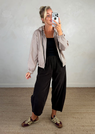 Preppy lightweight check jacket - Beige