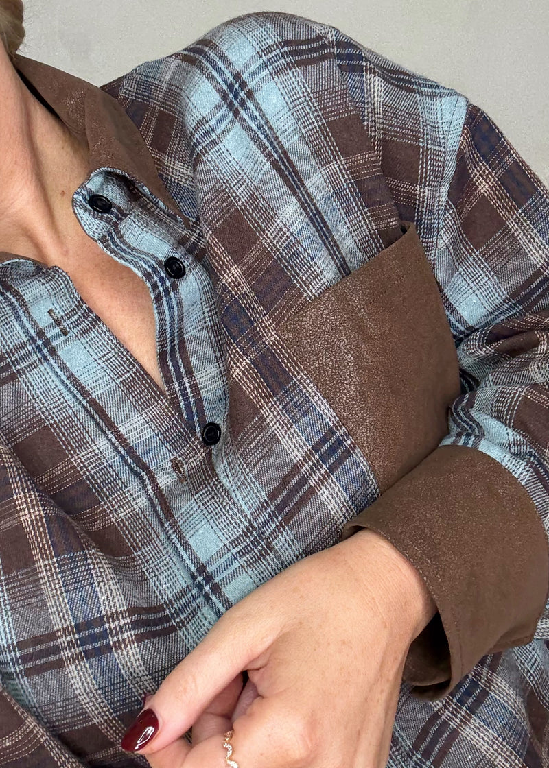 Nate Pocket checked shirt - two