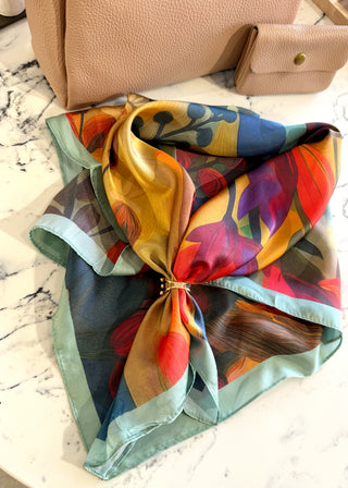 Forest foliage scarf