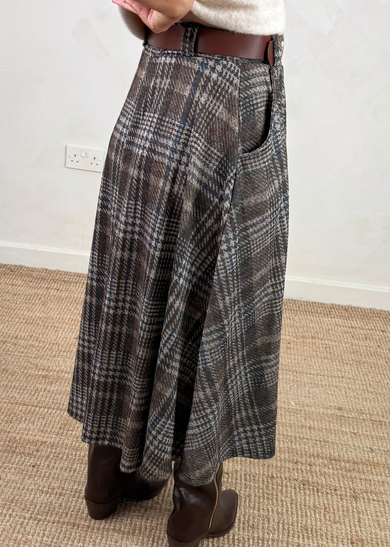 Claudia checked skirt - one