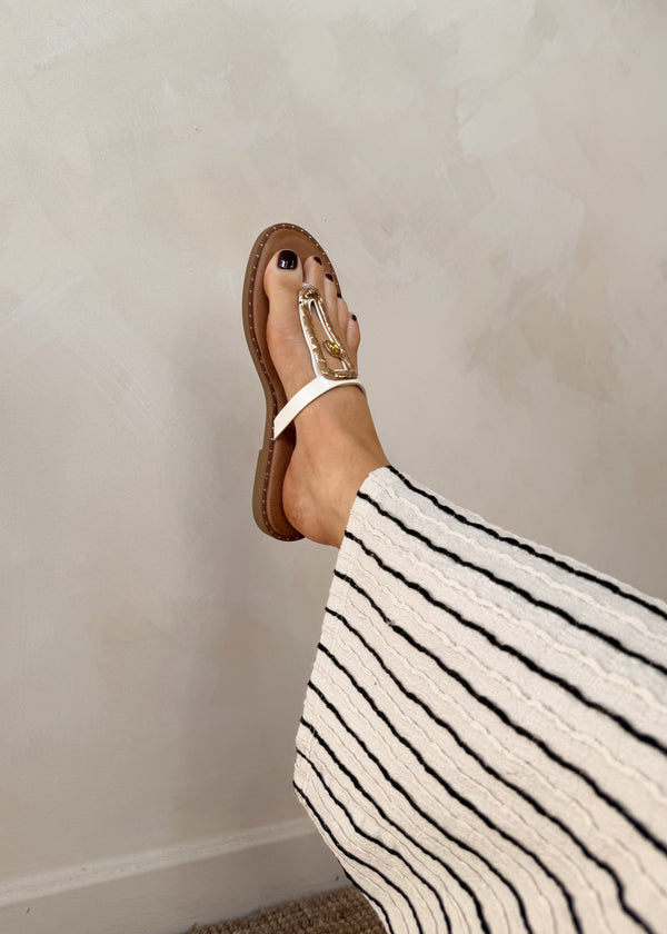 Molten sandal - white