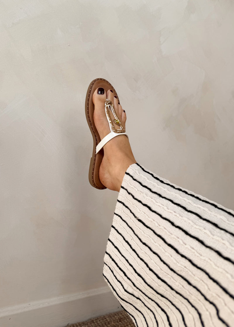 Molten sandal - white