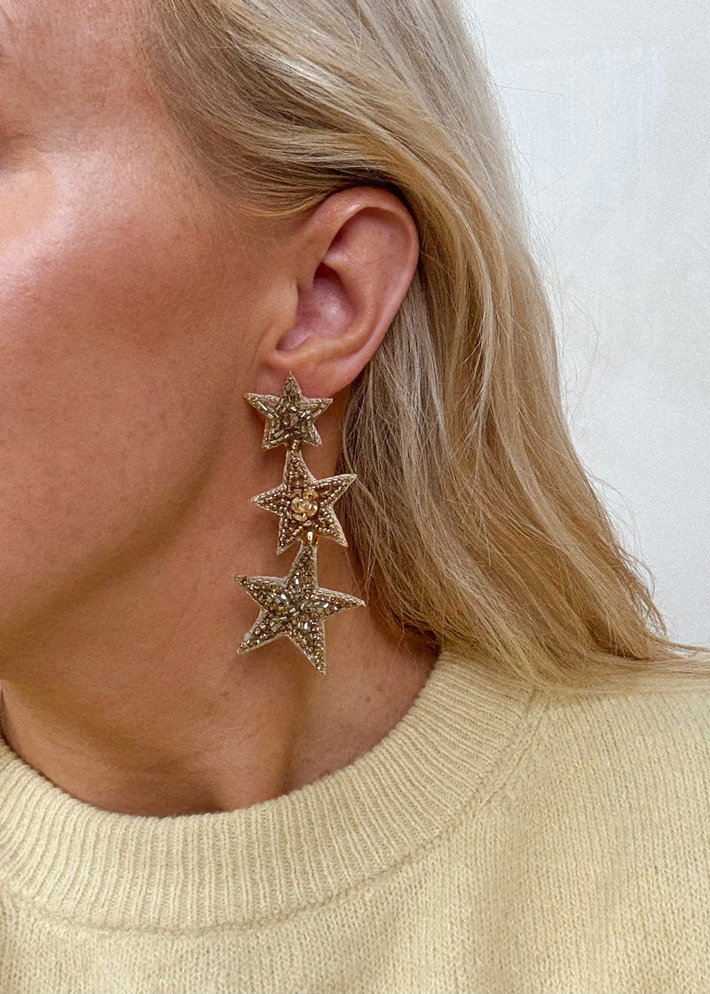 SA stars earring - gold