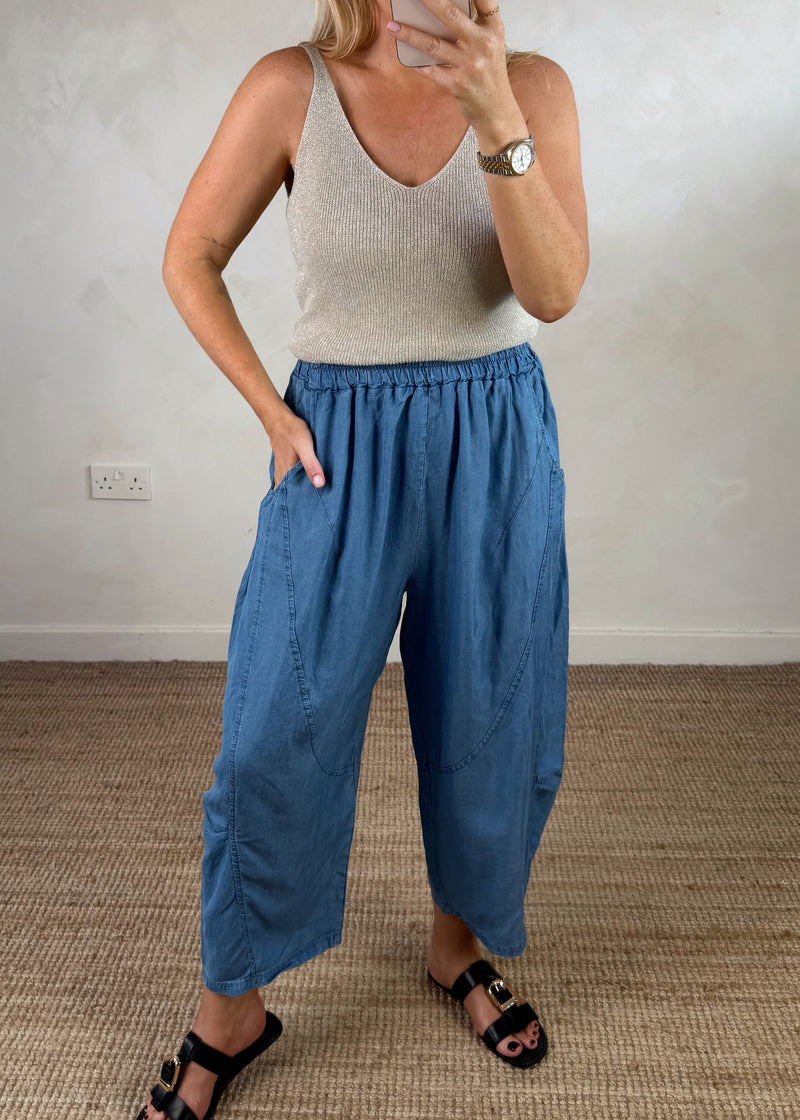 Carmel denim trouser - mid