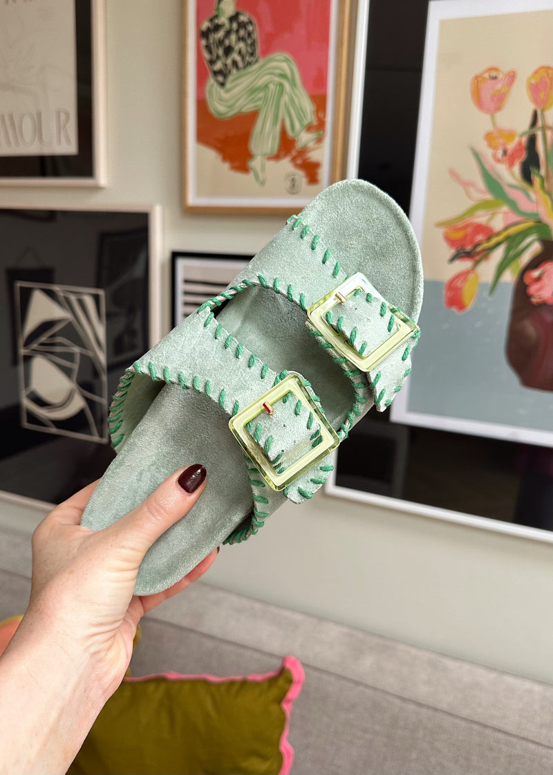 Alberta footbed sandal - mint